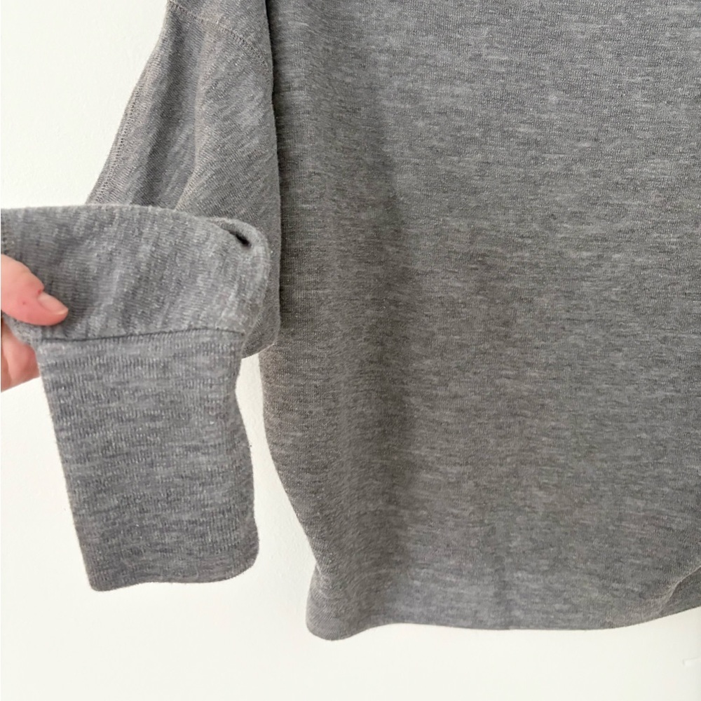 We The Free Grey Nikala Boat Neck Zipper Dolman Sweater Size Small - Picture 6 of 9